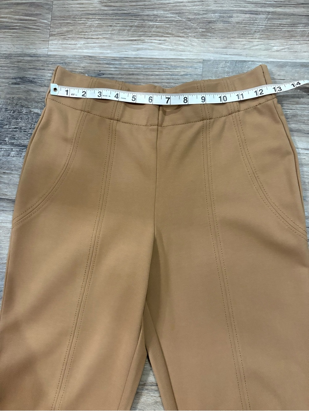 JNY Jones New York Camel Pull-On Slim Ankle Pants Women’s Small - Picture 6 of 6